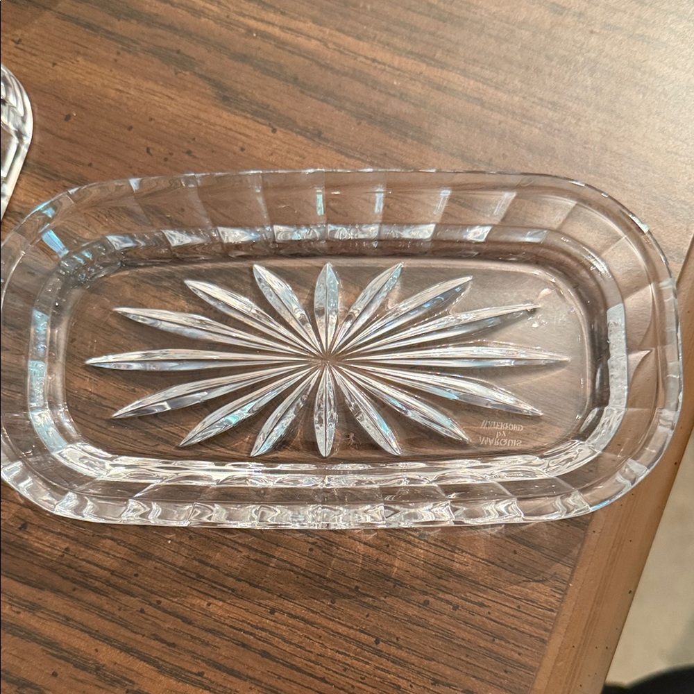 Waterford Crystal Clear Butter Dish - Picture 3 of 6